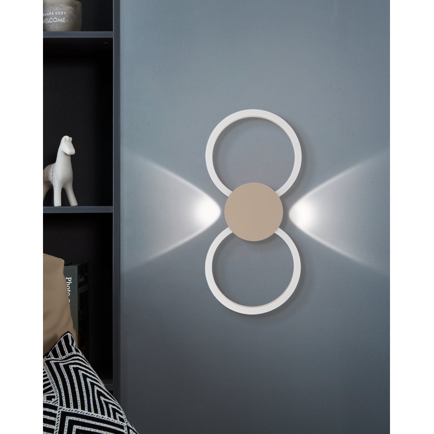 Eglo - Aplica de perete LED/20W/230V + LED/0,91W bej