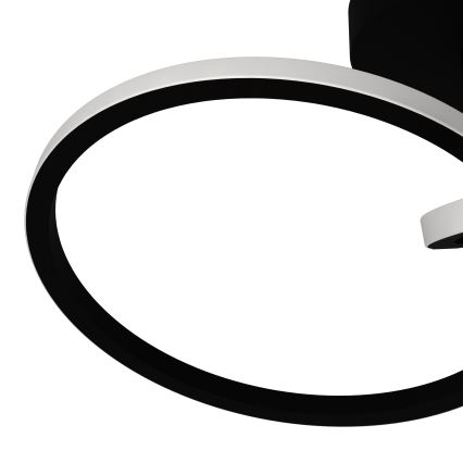 Eglo - Plafonieră LED 12W, 230V, 2700/4000/6500K, neagră