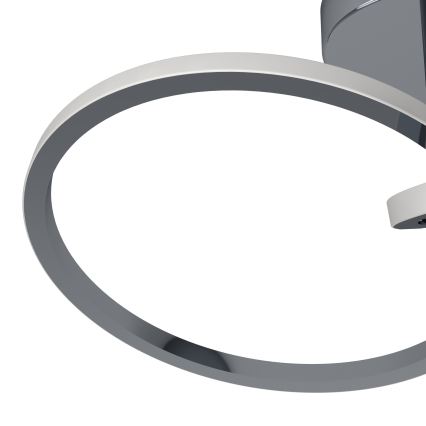 Eglo - Plafonieră LED 12W, 230V, 2700/4000/6500K, crom lucios