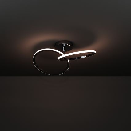 Eglo - Plafonieră LED 12W, 230V, 2700/4000/6500K, crom lucios