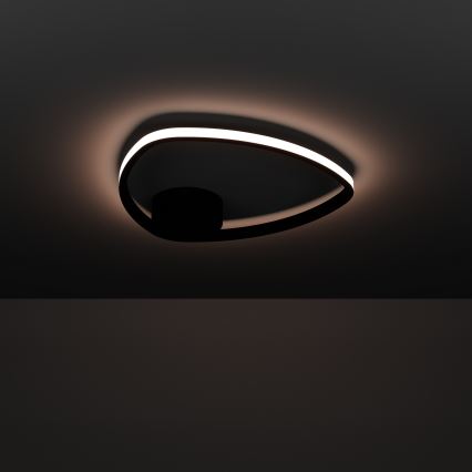 Eglo - Plafonieră LED 9,7W/230V 2700/4000/6500K Ø 37,5 cm negru