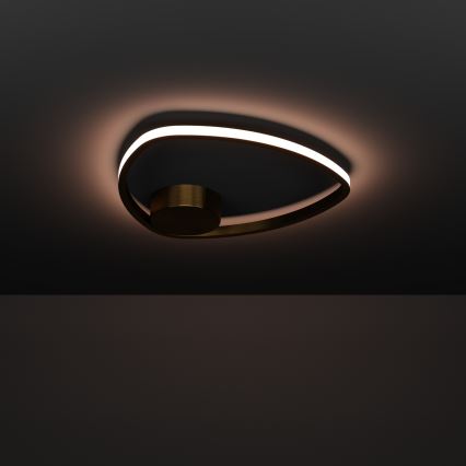 Eglo - Plafonieră LED 9,7 W, 230 V, 2700/4000/6500 K, Ø 37,5 cm, aurie