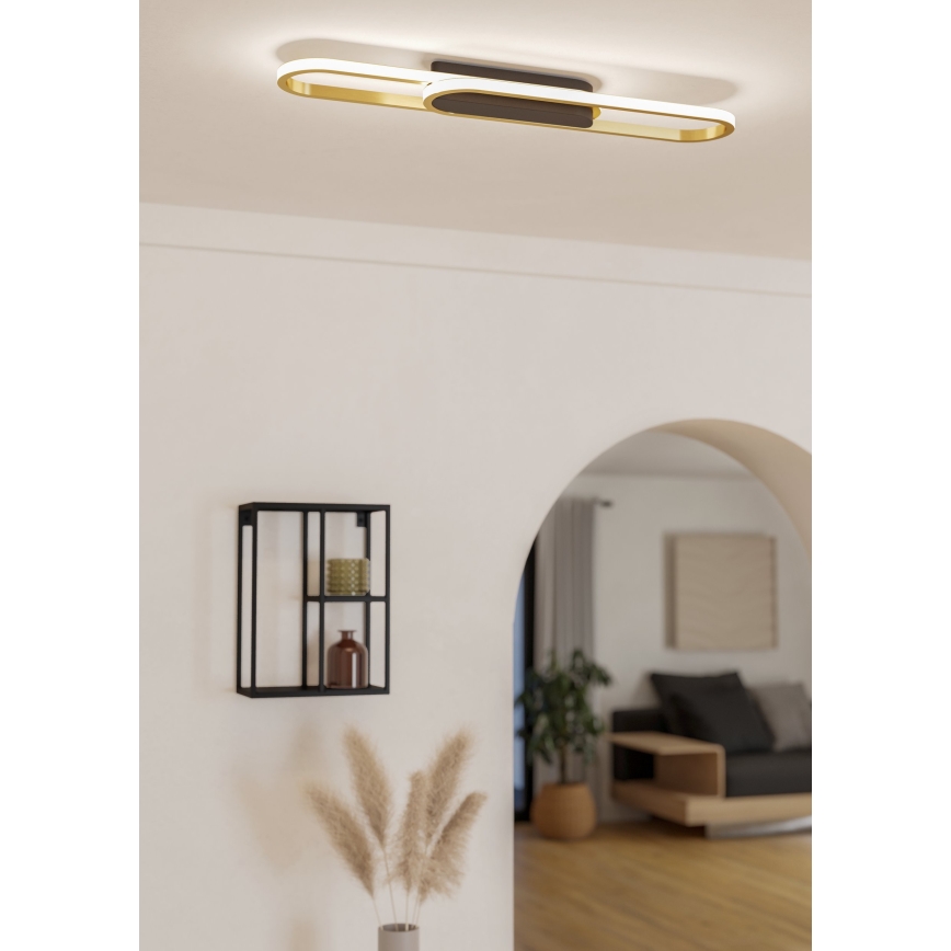 Eglo - Plafonieră LED, 20W, 230V, 2700/4000/6500K, aurie