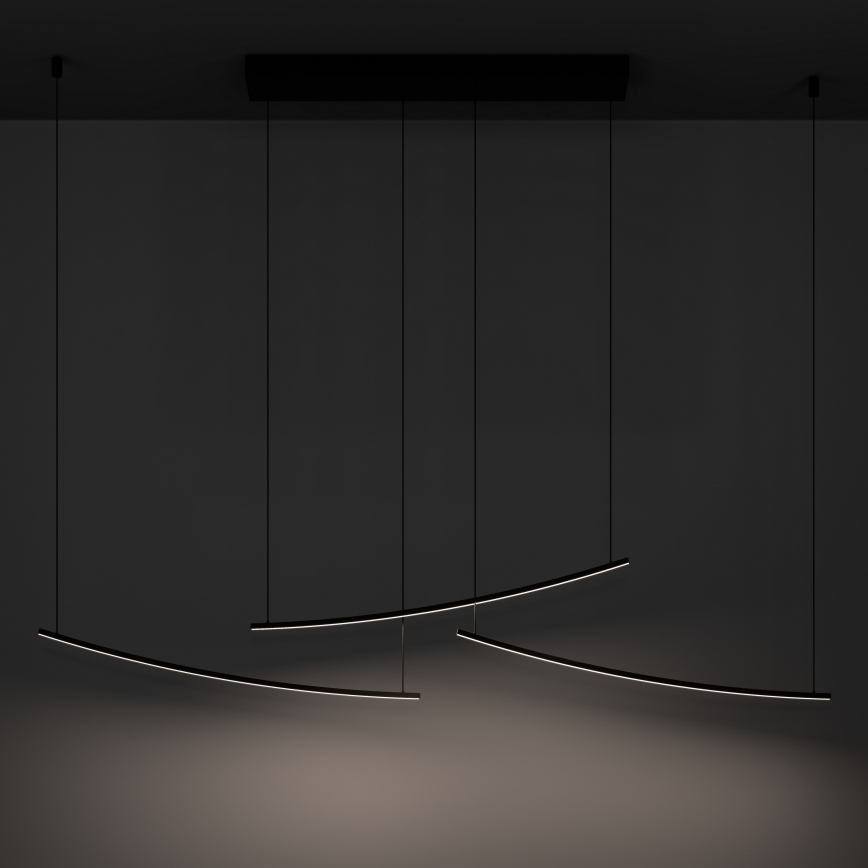 Eglo - Lustră LED dimabilă suspendată pe cablu LED/22W/230V 2700/4000/6500K negru