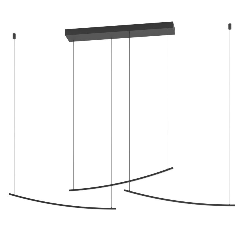 Eglo - Lustru suspendat LED dimabil pe cablu LED/22W/230V 2700/4000/6500K negru