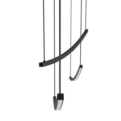Eglo - Lustru suspendat LED dimabil pe cablu LED/22W/230V 2700/4000/6500K negru
