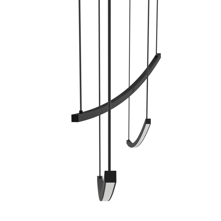Eglo - Lustru suspendat LED dimabil pe cablu LED/22W/230V 2700/4000/6500K negru
