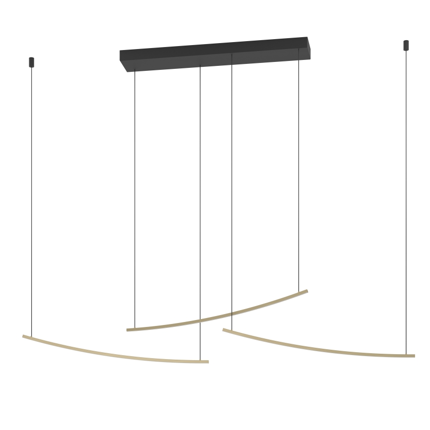 Eglo - Lustră suspendată LED dimabilă pe cablu LED/22W/230V 2700/4000/6500K auriu