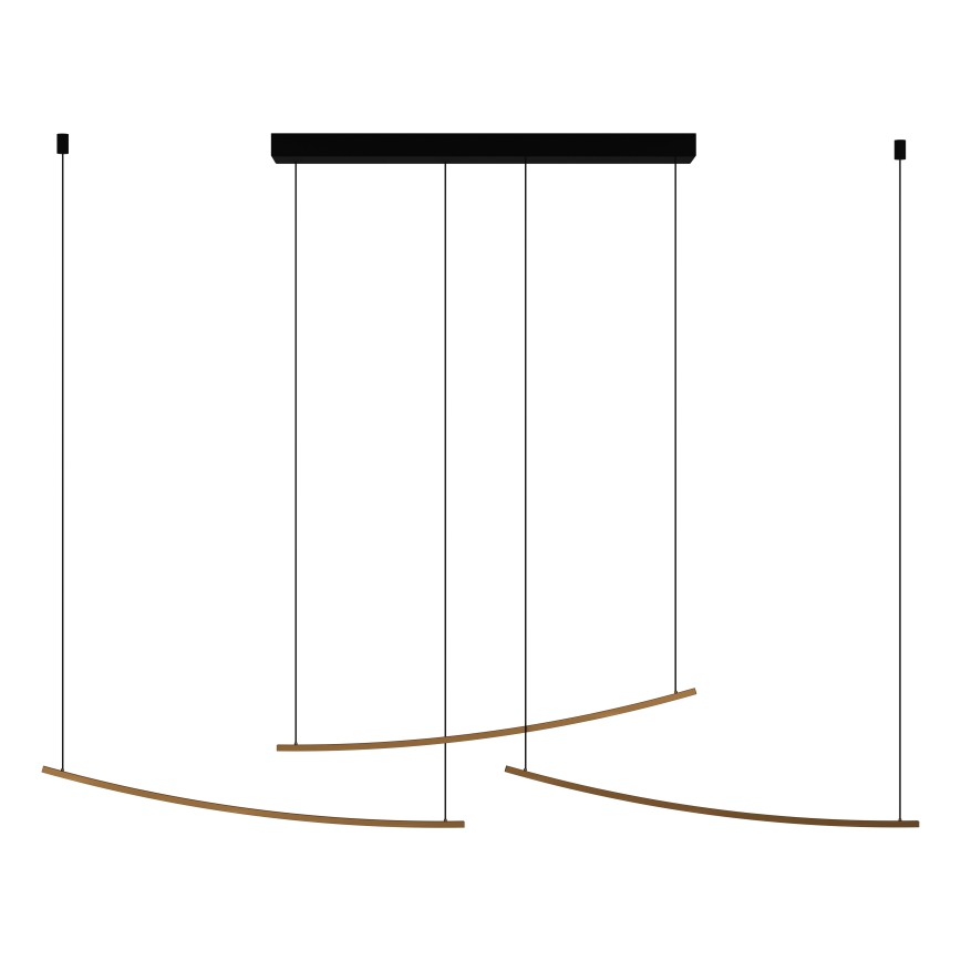 Eglo - Lustră suspendată LED dimabilă pe cablu LED/22W/230V 2700/4000/6500K auriu