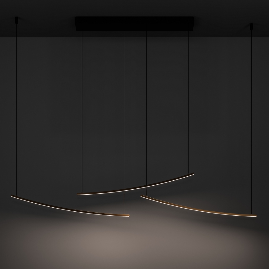 Eglo - Lustră suspendată LED dimabilă pe cablu LED/22W/230V 2700/4000/6500K auriu
