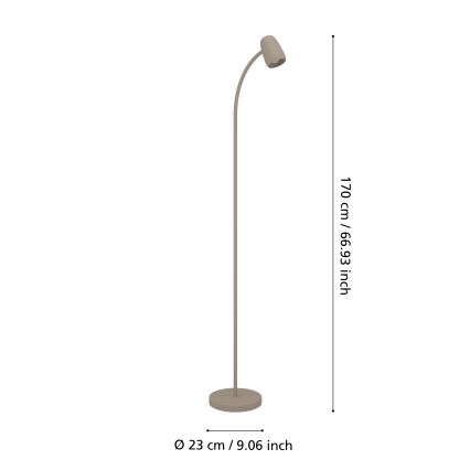 Eglo - Lampadar 1xE14/18W/230V crem
