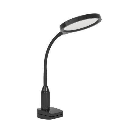 Eglo - Lampă LED flexibilă cu clemă, dimabilă, 5,5 W, 230 V, 2700/4000/6500 K, negru