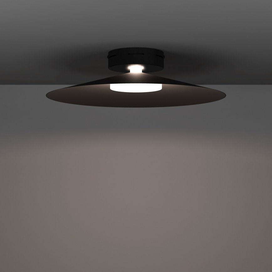 Eglo - Plafonieră LED RGBW reglabilă, LED/15,5W/230V, 2700-6500K, Ø 45 cm, neagră
