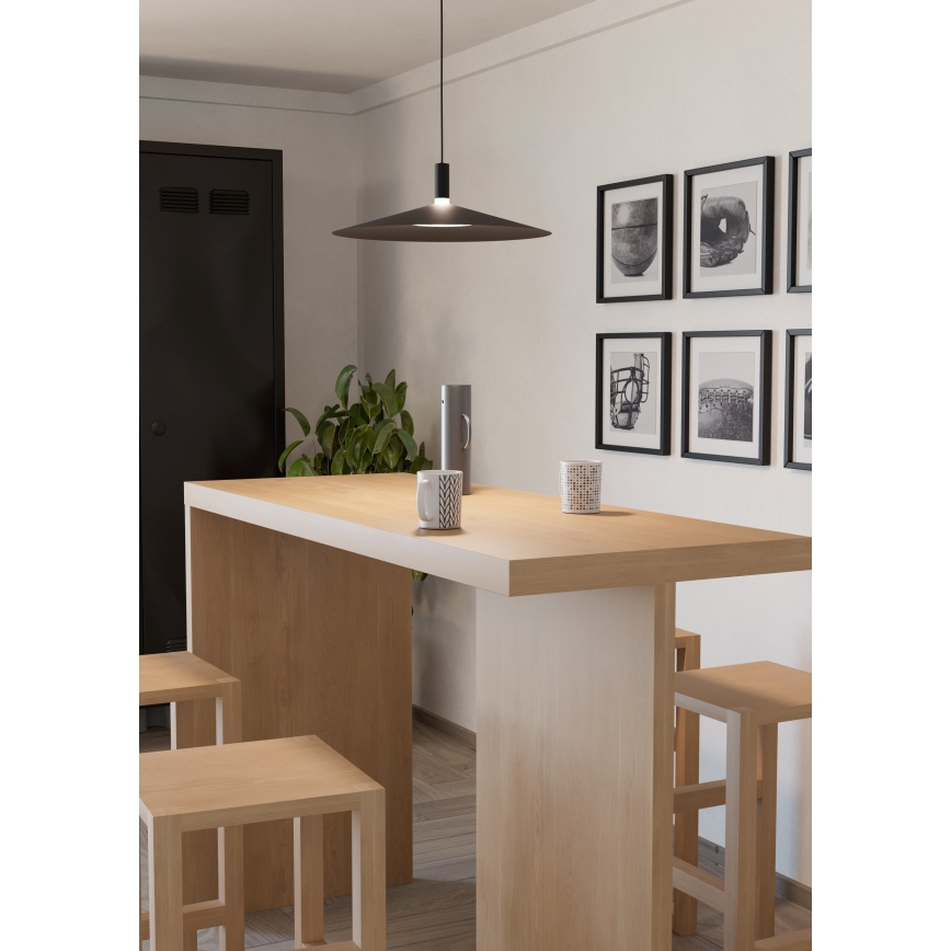 Eglo - Lustră LED RGBW dimabilă pe cablu LED/15,5W/230V 2700-6500K negru