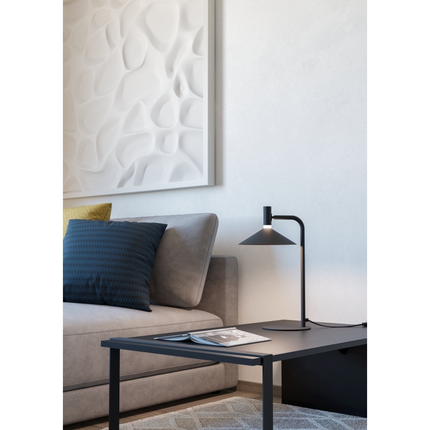 Eglo - Lampă de birou LED RGBW reglabilă LED/7,5W/230V 2700-6500K neagră