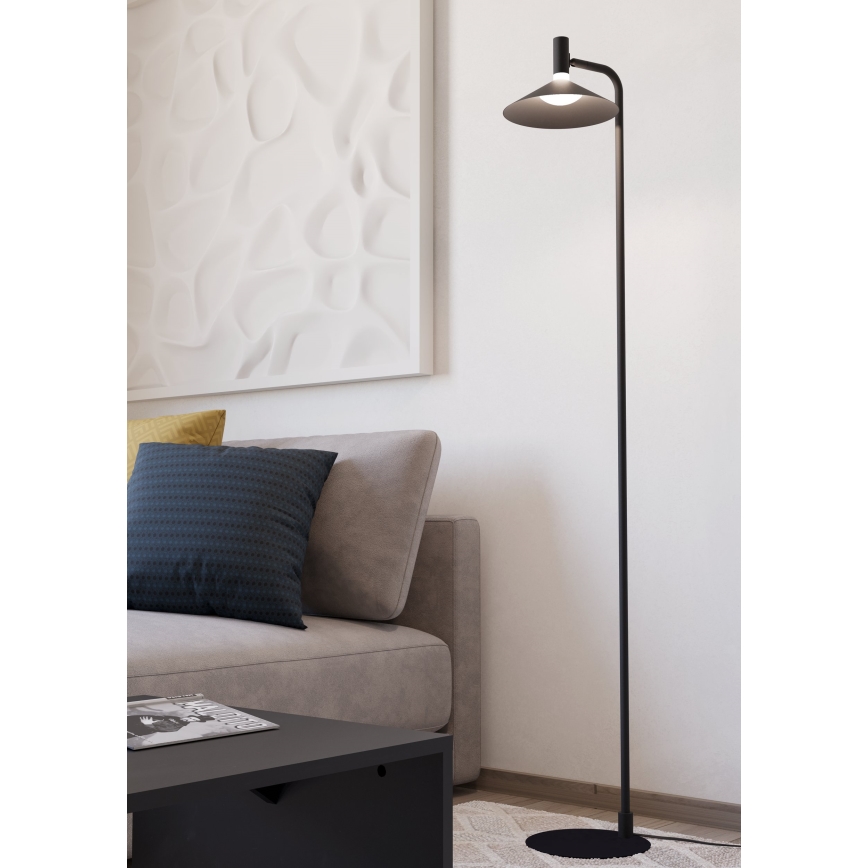 Eglo - Lampă de podea LED RGBW dimabilă, 7,5W, 230V, 2700-6500K, negru