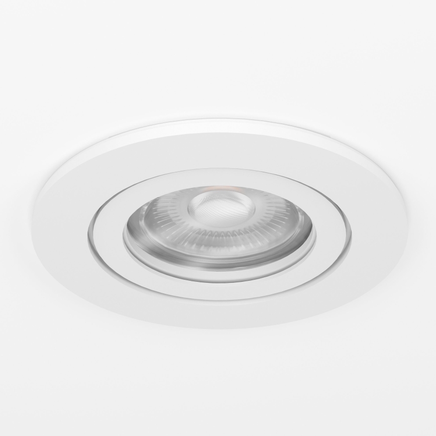 Eglo - Lampă spot LED încastrată pentru baie, 1x GU10/4,5W/230V, IP44, albă
