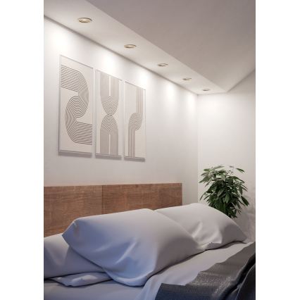 Eglo - Spot LED încastrat 1xGU10/4,5W/230V crom mat