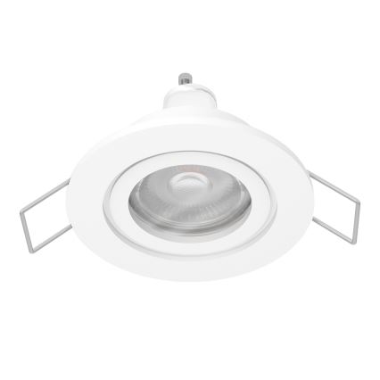 Eglo - Spot LED încastrat pentru baie, 1x GU10, 4,5 W, 230 V, IP44, alb