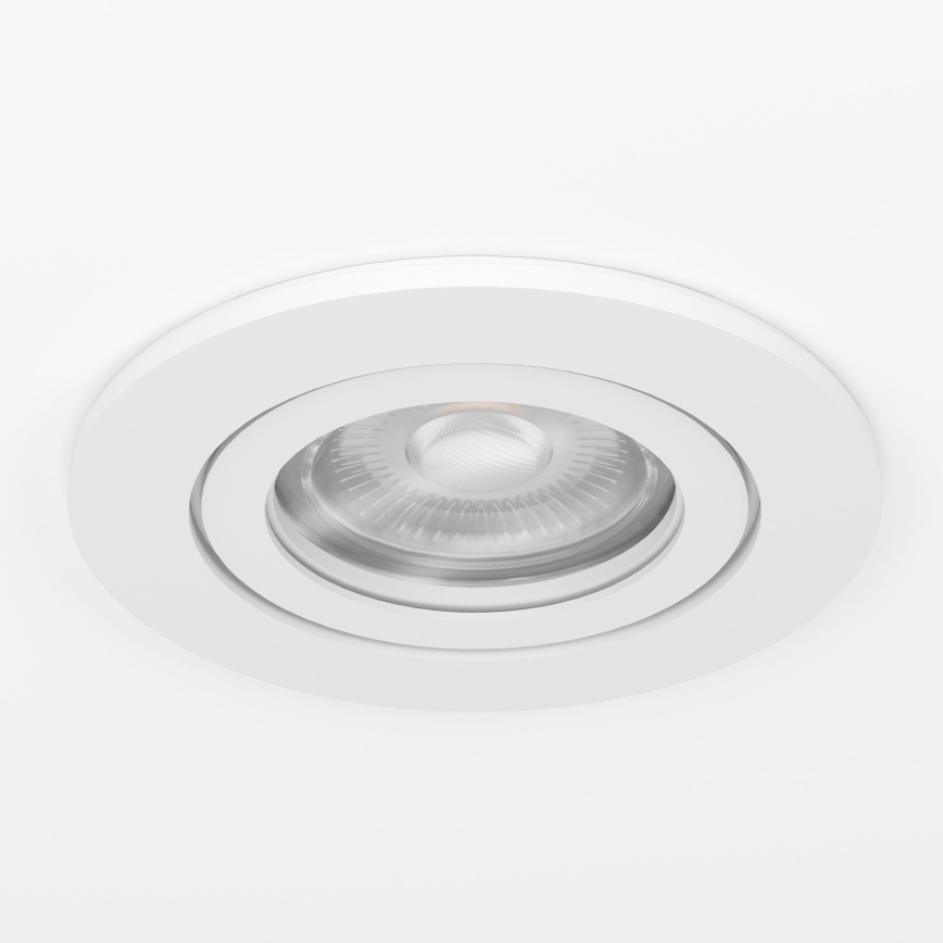 Eglo - Spot LED încastrat pentru baie, 1x GU10, 4,5 W, 230 V, IP44, alb