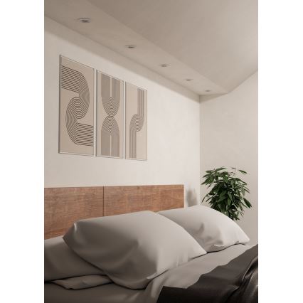 Eglo - Set de 5 spoturi LED încastrate de tavan, 4,8 W, 230 V, 2700/4000/6500 K, albe