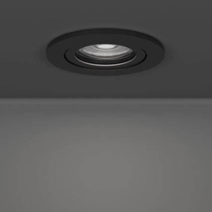 Eglo - Set de 5 spoturi LED încastrate, 4,8 W, 230 V, 2700/4000/6500 K, negru