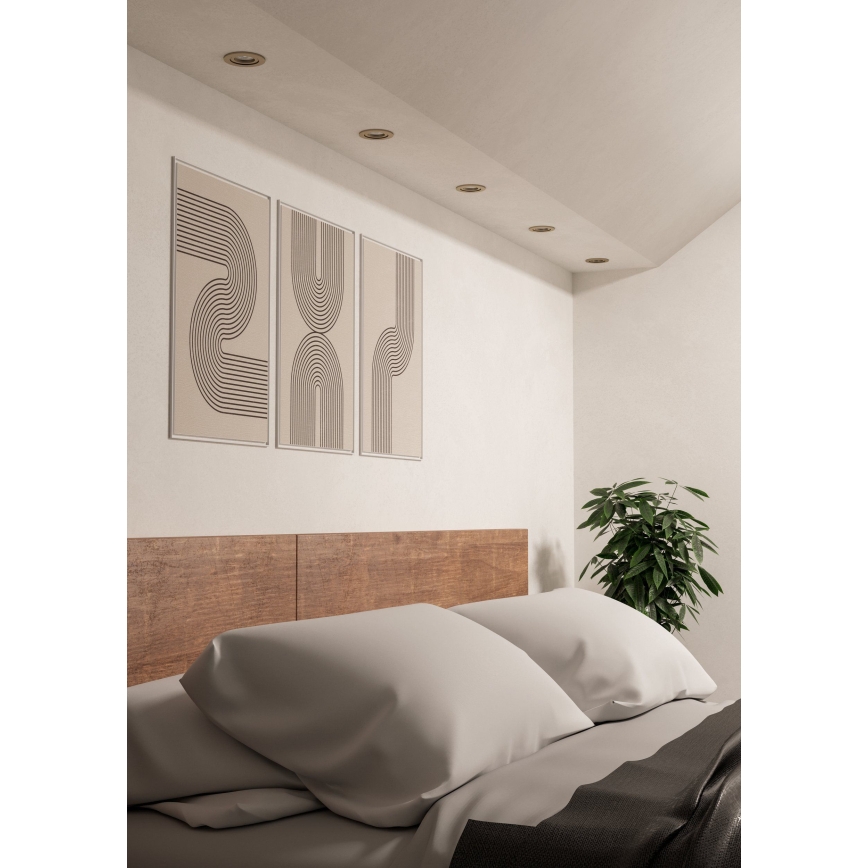 Eglo - Set de 3 spoturi LED încastrate pentru tavan - LED/4,8W/230V 2700/4000/6500K, crom mat