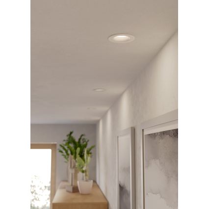 Eglo - Plafonieră LED încastrată pentru baie, 4,9W/230V, 2700/4000/6500K, Ø 8,8 cm, IP65, alb