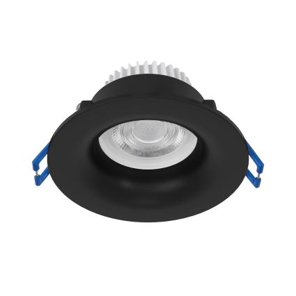 Eglo - Spot LED încastrat pentru baie, 4,9W, 230V, 2700/4000/6500K, Ø 8,8 cm, IP65, negru