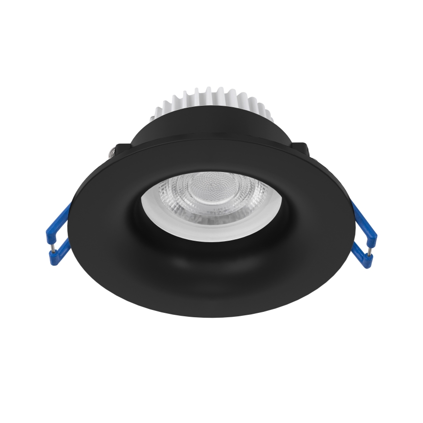 Eglo - Spot LED încastrat pentru baie, 4,9W, 230V, 2700/4000/6500K, Ø 8,8 cm, IP65, negru