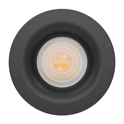 Eglo - Spot LED încastrat pentru baie, 4,9W, 230V, 2700/4000/6500K, Ø 8,8 cm, IP65, negru