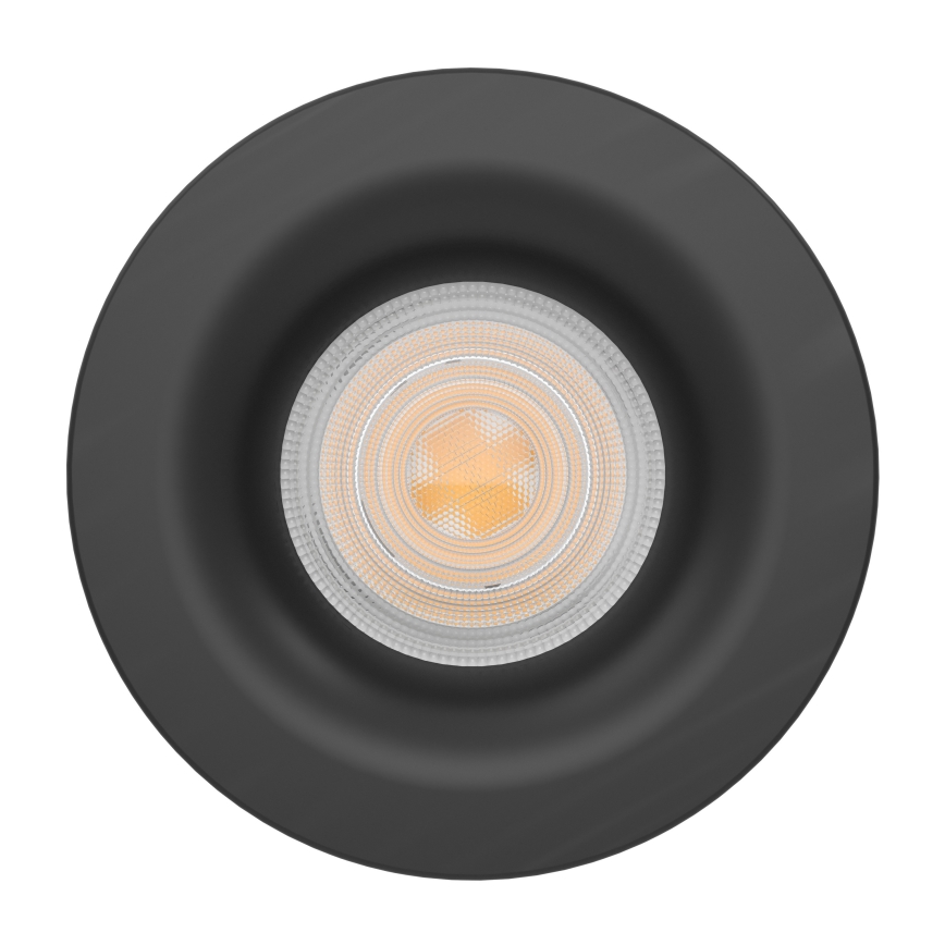 Eglo - Spot LED încastrat pentru baie, 4,9W, 230V, 2700/4000/6500K, Ø 8,8 cm, IP65, negru