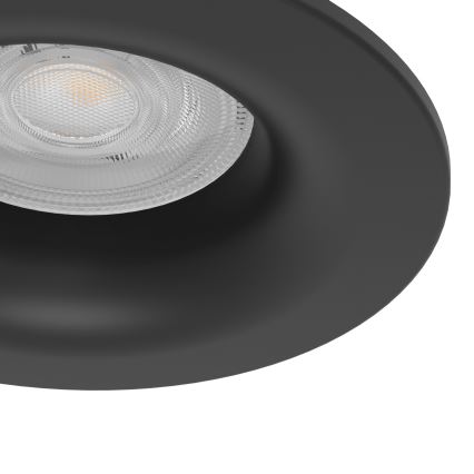Eglo - Spot LED încastrat pentru baie, 4,9W, 230V, 2700/4000/6500K, Ø 8,8 cm, IP65, negru