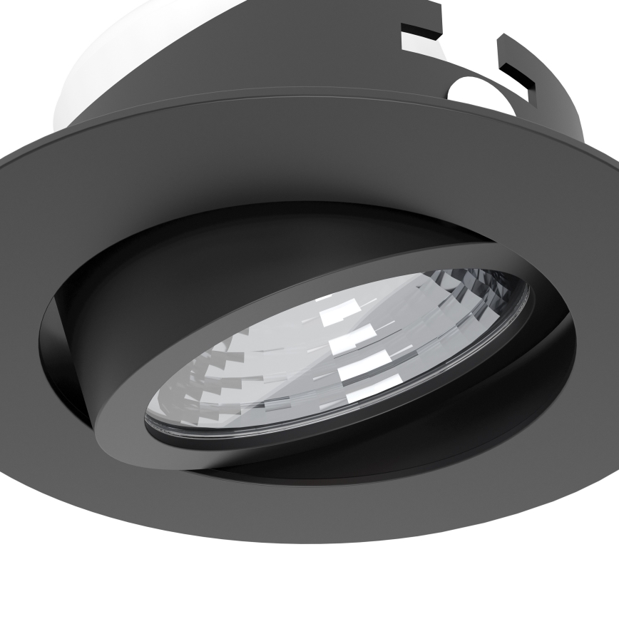 Eglo - Set 3x spot LED încastrat, reglabil, LED/6,4W/230V pr. 8,8 cm negru