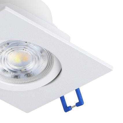 Eglo - Set de 3 corpuri LED încastrate, dimabile, 4,8W/230V, 8,8x8,8 cm, alb