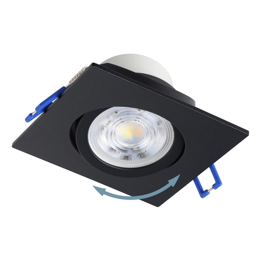 Eglo - Set 3x spot LED încastrat, dimabil, LED/4,8W/230V, 8,8x8,8 cm, negru