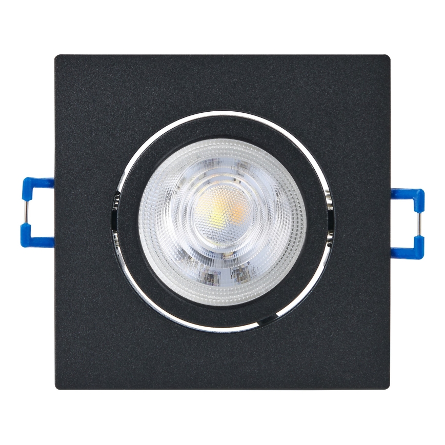 Eglo - Set de 3 spoturi LED încastrate, reglabile, LED/6,4W/230V, 8,8x8,8 cm, negru