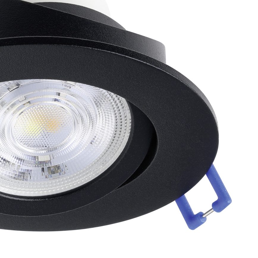 Eglo - Set 3 buc. spoturi LED RGBW încastrate, compatibile cu dimmer, LED/4,7W/230V, 2700-6500K, negru