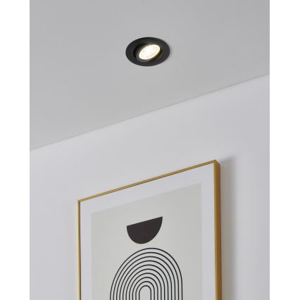 Eglo - Set 3 buc. spoturi LED RGBW încastrate, compatibile cu dimmer, LED/4,7W/230V, 2700-6500K, negru