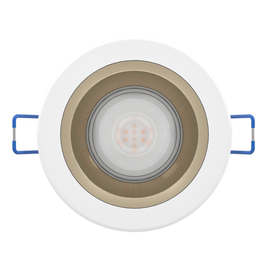 Eglo - Spot LED încastrat pentru baie, reglabil, LED/4,8W/230V 2700/4000/6500K IP44 alb/auriu
