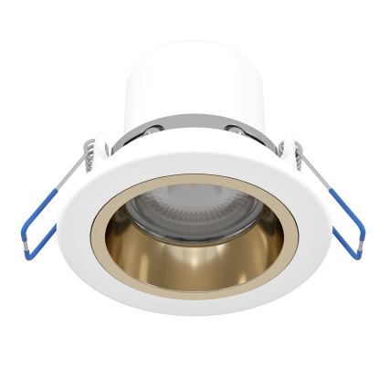 Eglo - Plafonieră LED RGBW încastrată pentru baie, dimmabilă, 4,8W, 230V, 2700-6500K, IP44, alb/auriu