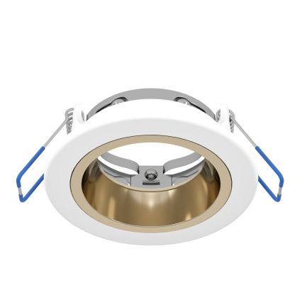 Eglo - Plafonieră LED RGBW încastrată pentru baie, dimmabilă, 4,8W, 230V, 2700-6500K, IP44, alb/auriu
