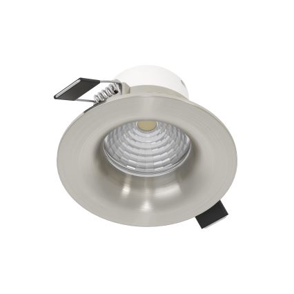 Eglo - Set de 3 spoturi LED încastrate reglabile LED/6,4W/230V Ø 8,8 cm crom mat