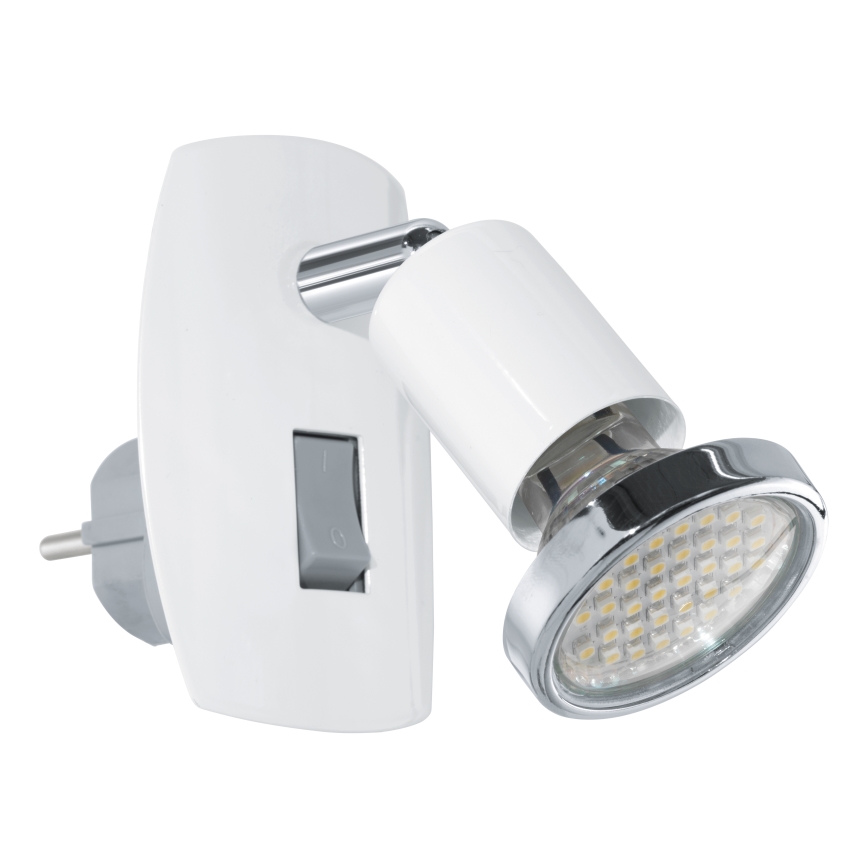 Eglo - Lampă LED pentru priză 1xGU10/2,8W/230V albă