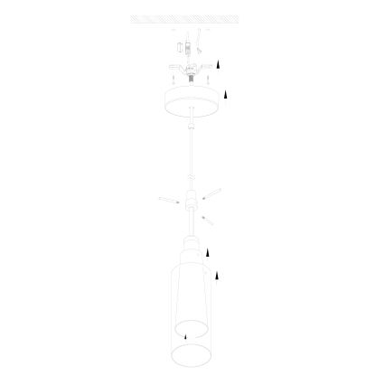 Eglo - Lustra 1 x E27/60W