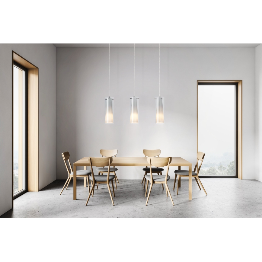 EGLO - Candelabru suspendat 3xE27/60W fumuriu