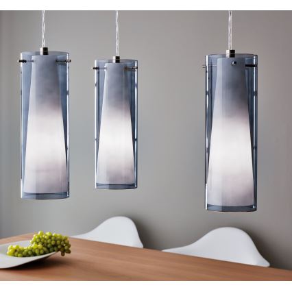 EGLO - Candelabru suspendat 3xE27/60W fumuriu