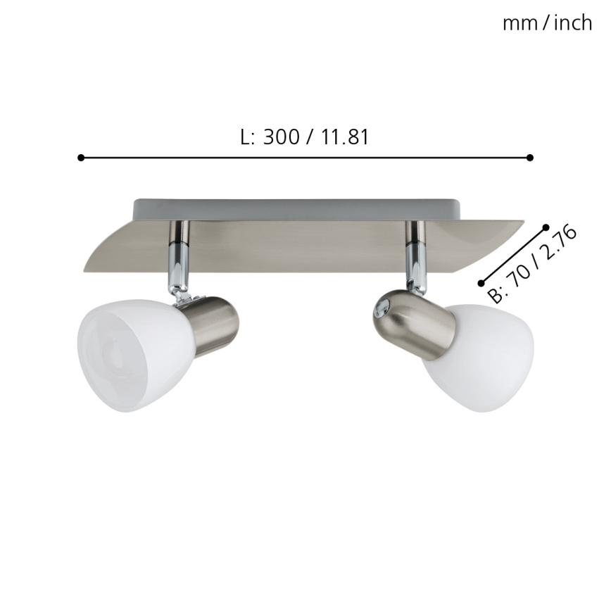 Eglo - Lampa spot 2xE14/40W