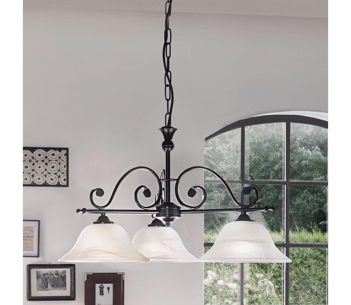 Eglo 91005 - Lustra cu lant MURCIA 3xE27/60W/230V