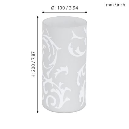 EGLO - Lampă de masă 1xE14/60W/230V albă